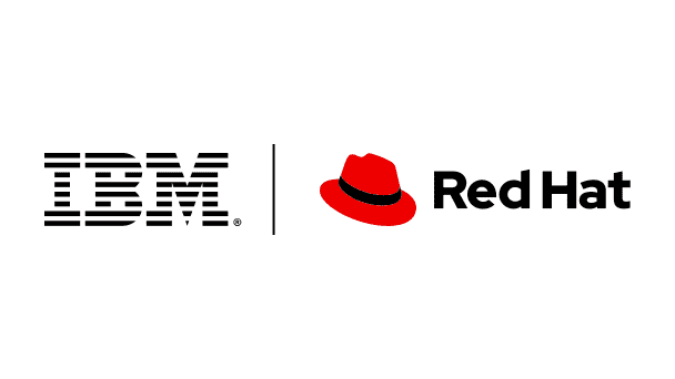 Logos d'IBM et de Red Hat côte à côte
                                                                